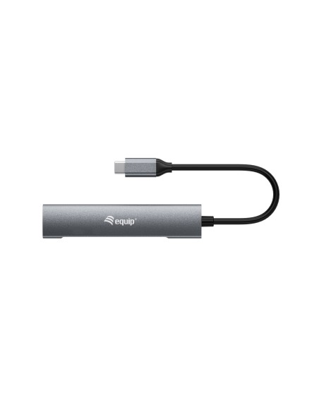 128963 hub de interfaz USB 3.2 Gen 1 (3.1 Gen 1) Type-C 5000 Mbit/s Negro, Plata
