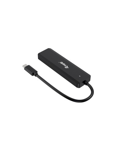 128964 hub de interfaz USB 3.2 Gen 1 (3.1 Gen 1) Type-C 5000 Mbit/s Negro