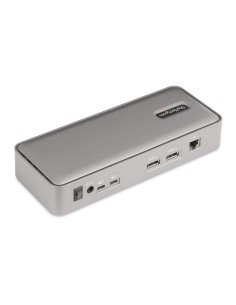 Docking Station KVM USB-C para Portátil - Replicador de Puertos USB Tipo C para 2 Monitores DisplayPort 4K 60Hz - Hub 5x USB -  2