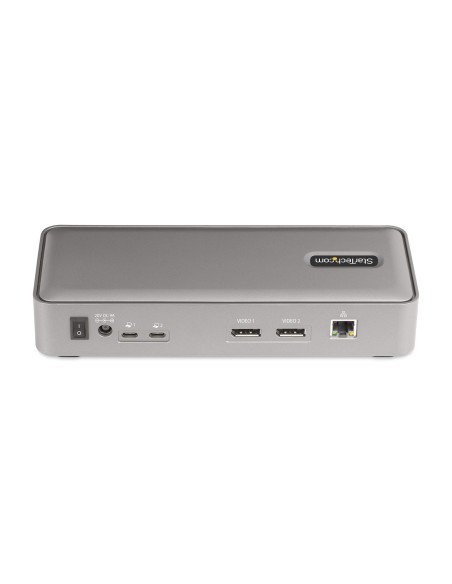 Docking Station KVM USB-C para Portátil - Replicador de Puertos USB Tipo C para 2 Monitores DisplayPort 4K 60Hz - Hub 5x USB - 
