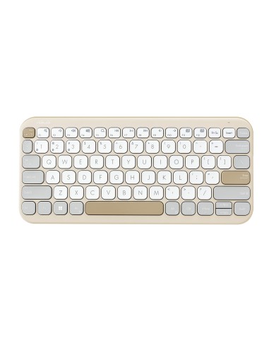 Marshmallow Keyboard KW100 teclado Hogar Bluetooth QWERTY Español Beige
