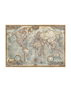 Mundo mapa politico Puzzle 1500 piezas