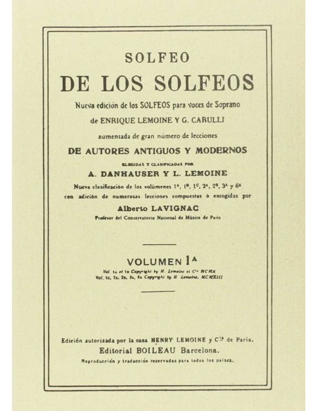 Solfeo de los solfeos 1A