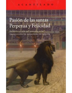 Pasion de las santas Perpetua y Felicidad