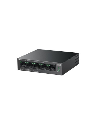 LiteWave LS105P No administrado Fast Ethernet (10/100) Energía sobre Ethernet (PoE) Negro