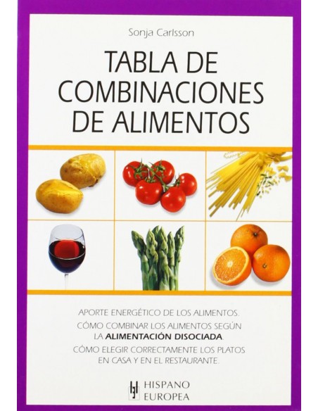 Tabla de combinaciones de alimentos