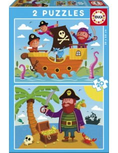 Piratas 2 puzzles 20 piezas