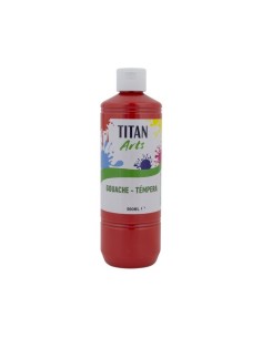 TEMPERA TITAN AC ESC.500ml ROJO