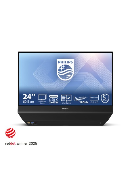 24B2D5300/00 pantalla para PC 60,5 cm (23.8") 1920 x 1080 Pixeles Full HD LCD Negro