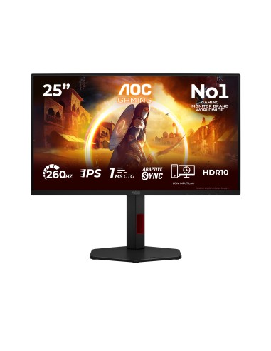 G4 25G4ZR pantalla para PC 62,2 cm (24.5") 1920 x 1080 Pixeles LCD Negro, Rojo