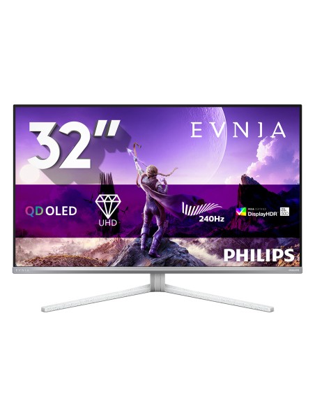 Evnia 8000 32M2N8900P/00 pantalla para PC 80 cm (31.5") 3840 x 2160 Pixeles 4K Ultra HD QD-OLED Blanco