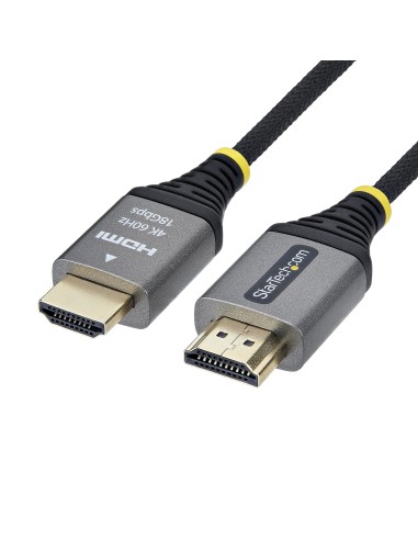 Cable HDMI Certificado Premium de Alta Velocidad de 3m - Ultraflexible - Trenzado - 4K 60Hz/1440p 144Hz - HDR10/ARC - 18Gbps