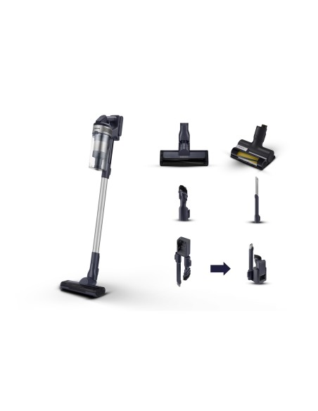 VS15A60AGR5 Aspiradora escoba Batería Secar Sin bolsa 0,8 L 410 W Negro, Plata