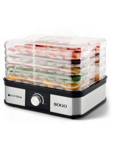 DAL-SS-10461 deshidratador de alimentos Negro, Acero 245 W