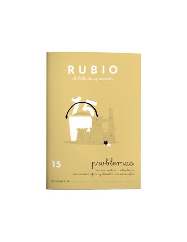 CUADERNO RUBIO A5 OPERAC.y PROBLEMAS 15 - Pack de 10 unidades P15
