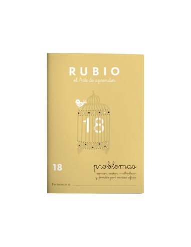 PACK 10 CUADERNOS RUBIO PROBLEMAS 18 P18 P18