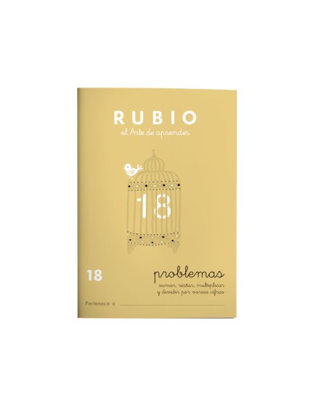 PACK 10 CUADERNOS RUBIO PROBLEMAS 18 P18 P18