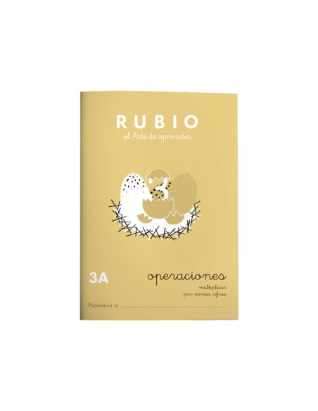 CUADERNO RUBIO A5 OPERAC.y PROBLEMAS  3A - Pack de 1 unidad P3A