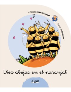 Diez abejas en el naranjal