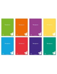 Paq 6 libreta grapada a4 48h 90g milimetrado c m surtidos