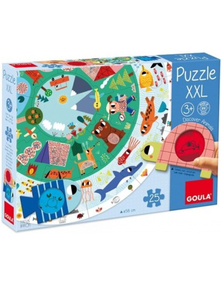 Puzzle xxl descubre animales 25 piezas
