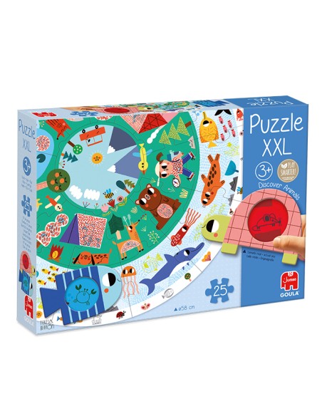  Puzzle xxl descubre animales ( 25 piezas) 