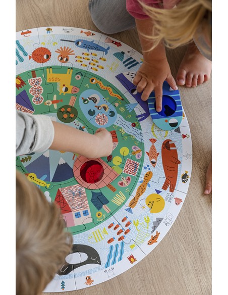  Puzzle xxl descubre animales ( 25 piezas) 