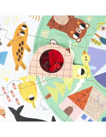  Puzzle xxl descubre animales ( 25 piezas) 