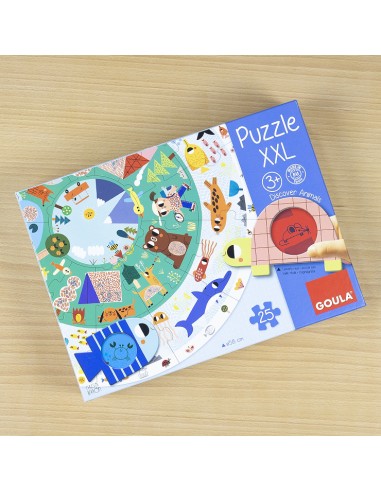 Puzzle xxl descubre animales ( 25 piezas) 