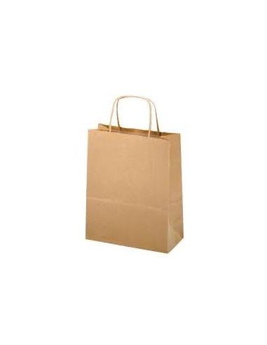 PAQ 25 BOLSAS KRAFT ALLEGRA COLOR KRAFT 21X8X16CM