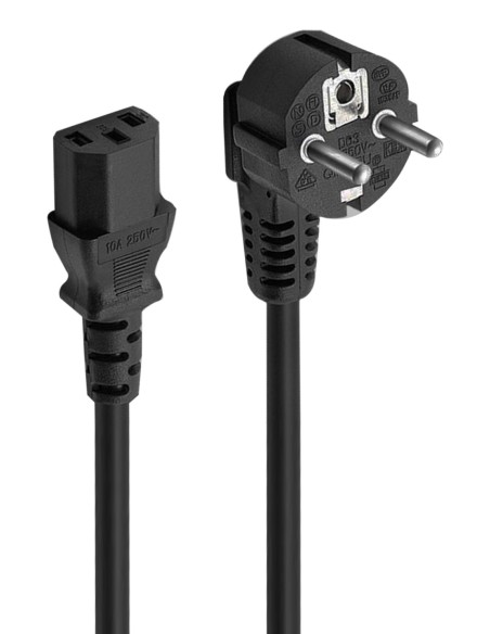 EC1920 cable de transmisión Negro 1,5 m Enchufe tipo F C13 acoplador
