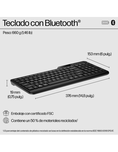 Teclado multidispositivo Bluetooth 460