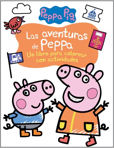 Las aventuras de Peppa Actividades para colorear
