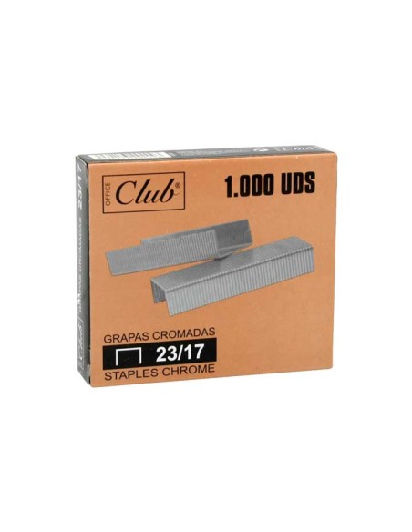 CAJA 1000 GRAPAS OFFICE CLUB 23/17 GALVANIZADAS