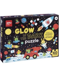 Puzle 60 piezas espacio fluorescente
