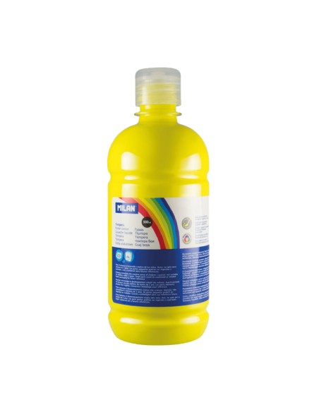 BOTELLA 500ML TEMPERA AMARILLO MILAN 03620