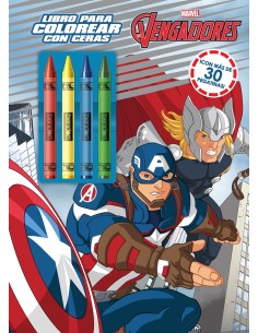 Los Vengadores Libro para colorear con ceras