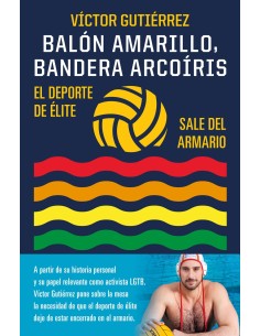 Balon amarillo bandera arcoiris