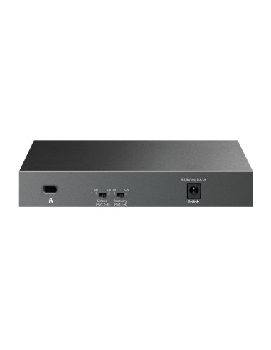 LiteWave LS106LP switch No administrado Fast Ethernet (10/100) Energía sobre Ethernet (PoE) Negro