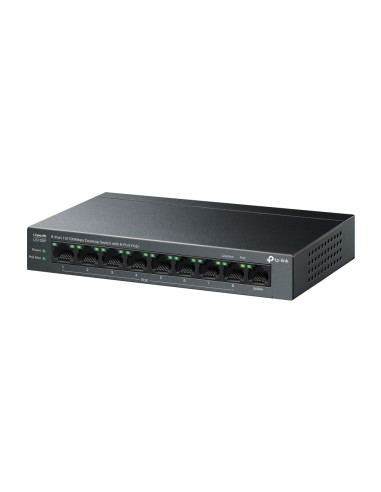 LiteWave LS109P switch No administrado Fast Ethernet (10/100) Energía sobre Ethernet (PoE) Negro