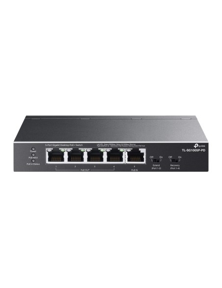 TL-SG1005P-PD switch Gigabit Ethernet (10/100/1000) Energía sobre Ethernet (PoE) Negro