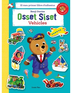 Osset Siset El meu primer llibre d adhesius Vehicles