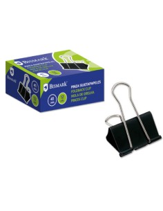 PINZA SUJETAPAPELES 41 MM. PALA ABATIBLE COLOR NEGRO BISMARK 321721