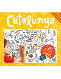 Catalunya mapa para colorear