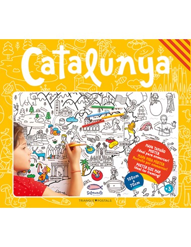 Catalunya mapa para colorear