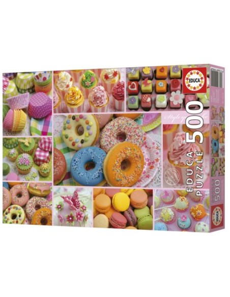 PUZZLE 500 PIEZAS COLLAGE DE DULCES