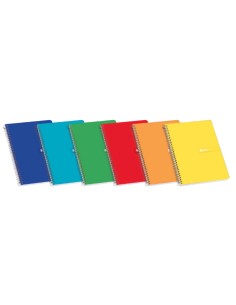 100430113 cuaderno y block 80 hojas Colores surtidos 100430113 Pack 10