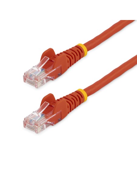 Cable de Red de 0,5m Rojo Cat5e Ethernet RJ45 sin Enganches