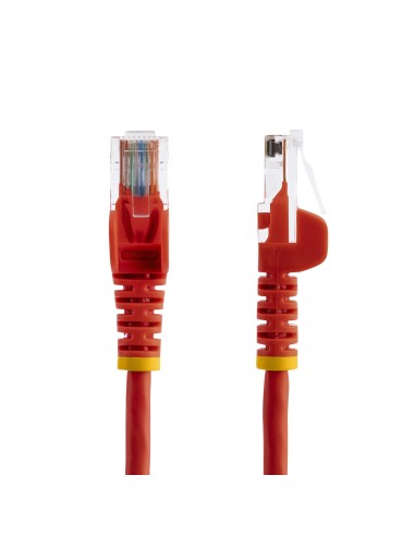 Cable de Red de 0,5m Rojo Cat5e Ethernet RJ45 sin Enganches