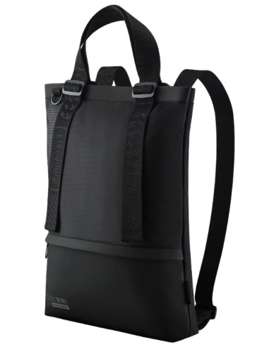 Vivobook 3-in-1 Bag mochila Mochila de senderismo Negro Cuero, Poliéster